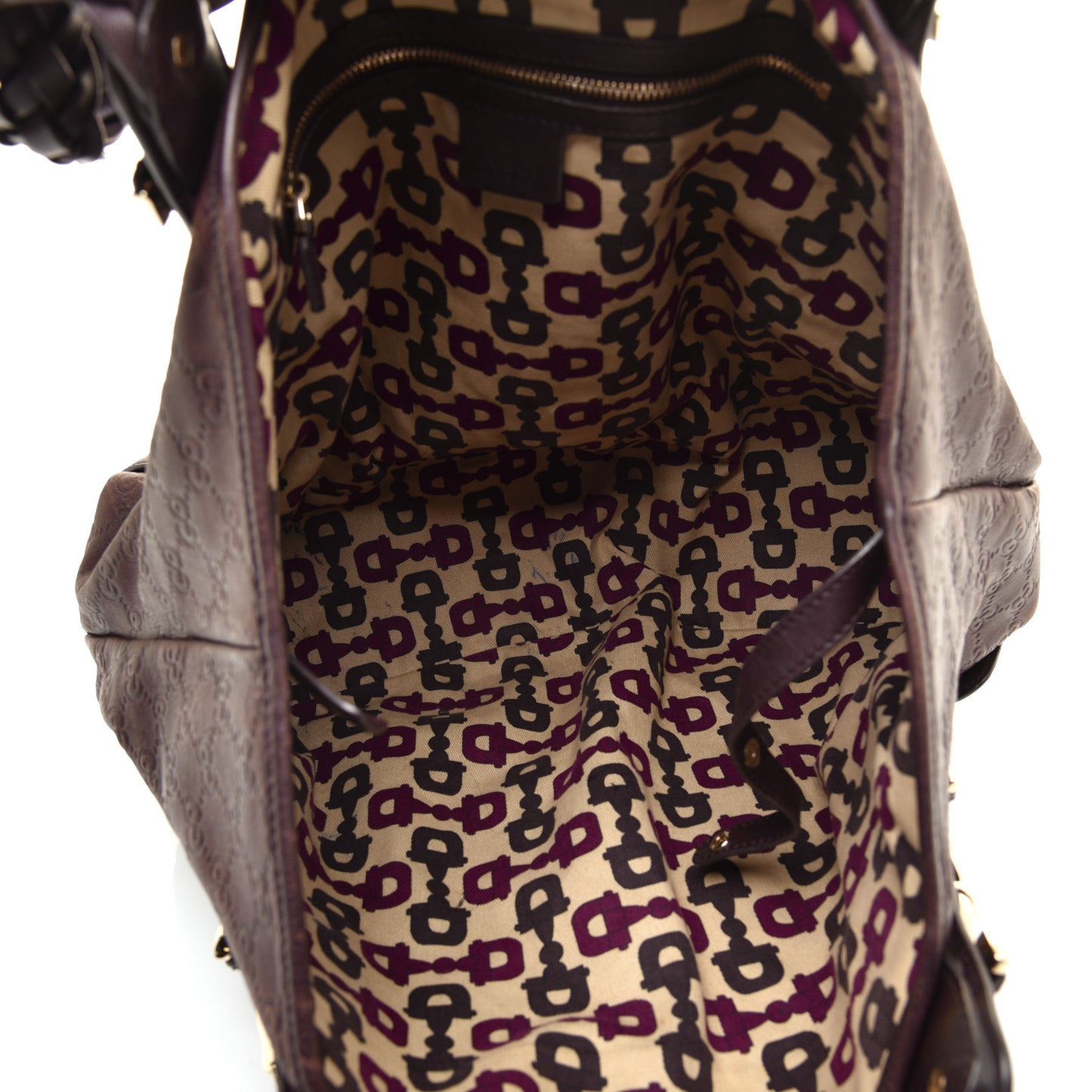 Guccissima Medium Pelham Shoulder Bag Dark Brown