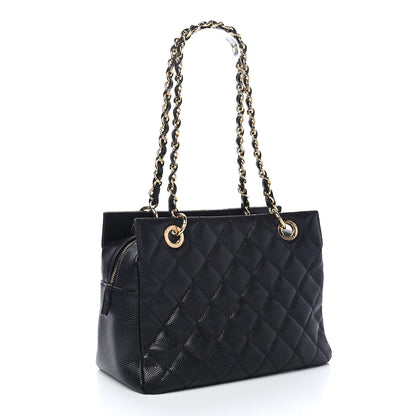 Chanel Caviar Quilted Petit Timeless Tote PTT Black 2 of 4