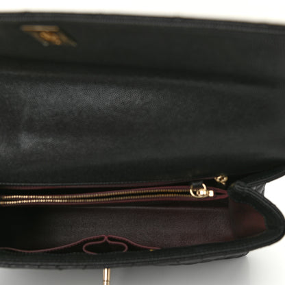 Chanel Caviar Quilted Medium Coco Handle Flap Black 5 of 11
