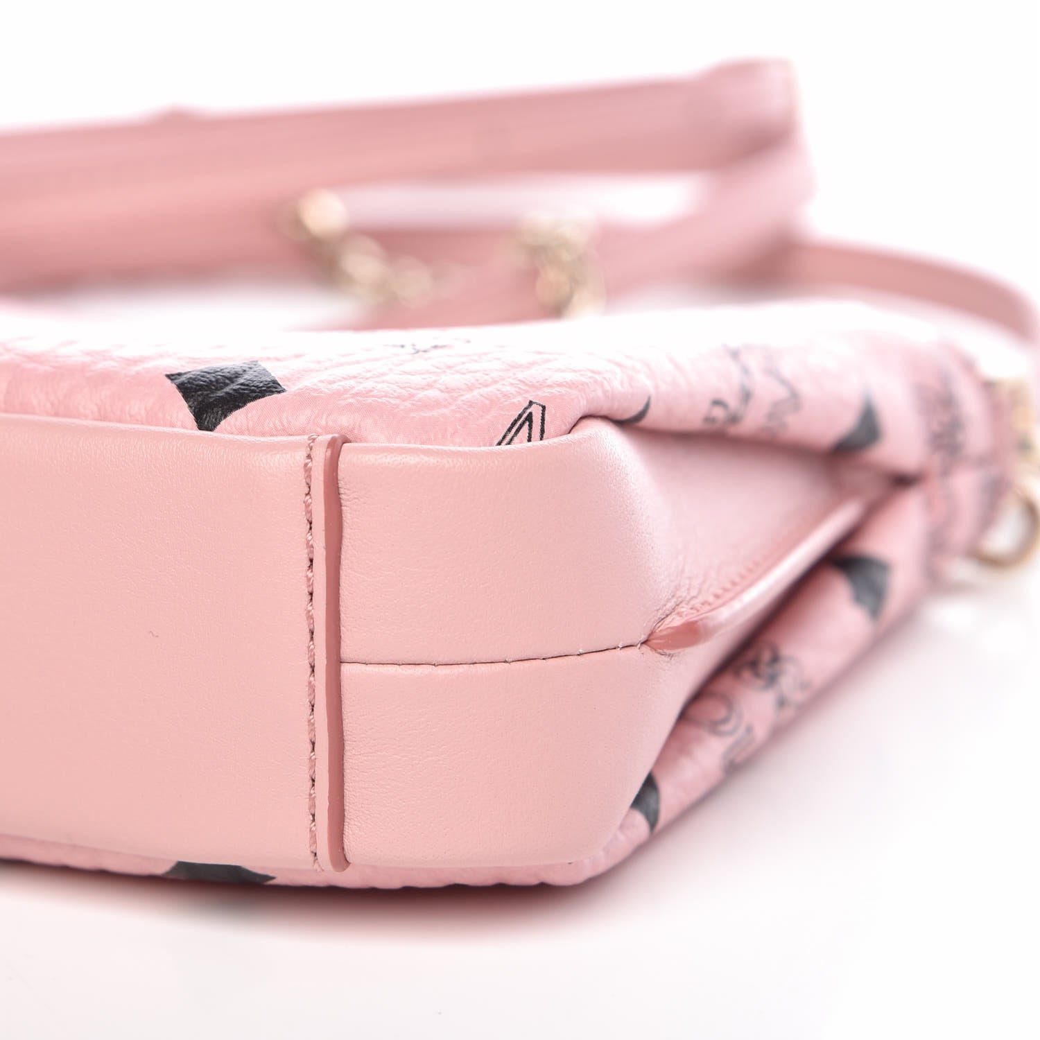 MCM Visetos Medium Millie Zip Crossbody Bag Soft Pink 8 of 8