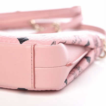 MCM Visetos Medium Millie Zip Crossbody Bag Soft Pink 8 of 8