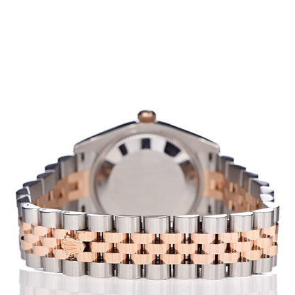 Rolex Stainless Steel 18K Everose Gold 31mm Oyster Perpetual Datejust Watch Pink Roman 178271 4 of 8