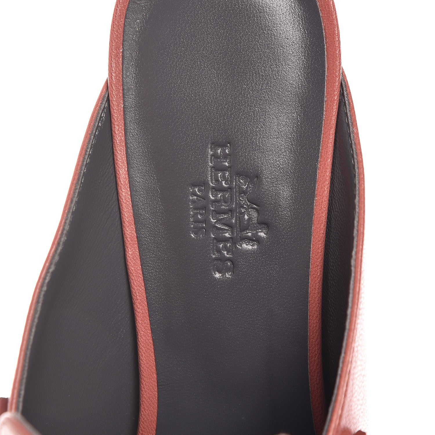 Hermes Goatskin Paradis Mules 37 Rouge Blush 9 of 11