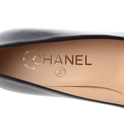 Chanel Lambskin CC Pumps 35 Black 8 of 10