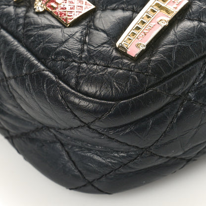 Chanel Aged Calfskin Quilted Mini Lucky Charm Reissue Camera Case Black 8 of 10