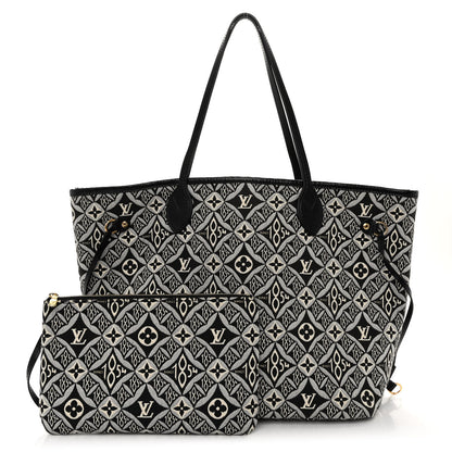 Louis Vuitton Jacquard Since 1854 Neverfull MM Grey 1 of 10