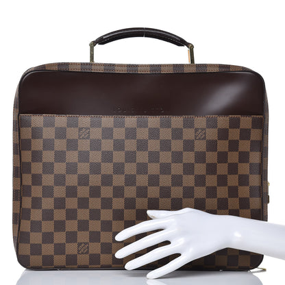 Louis Vuitton Damier Ebene Porte Ordinateur Sabana Computer Case 9 of 14