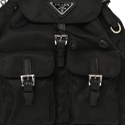 Prada Nylon Vela Mini Crossbody Backpack Black 8 of 11