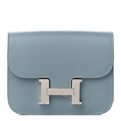 Hermes Evercolor Constance Slim Wallet Ciel 1 of 11