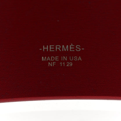 Hermes Aluminium Sunset Collier De Chien CDC Bracelet Rouge H 4 of 5