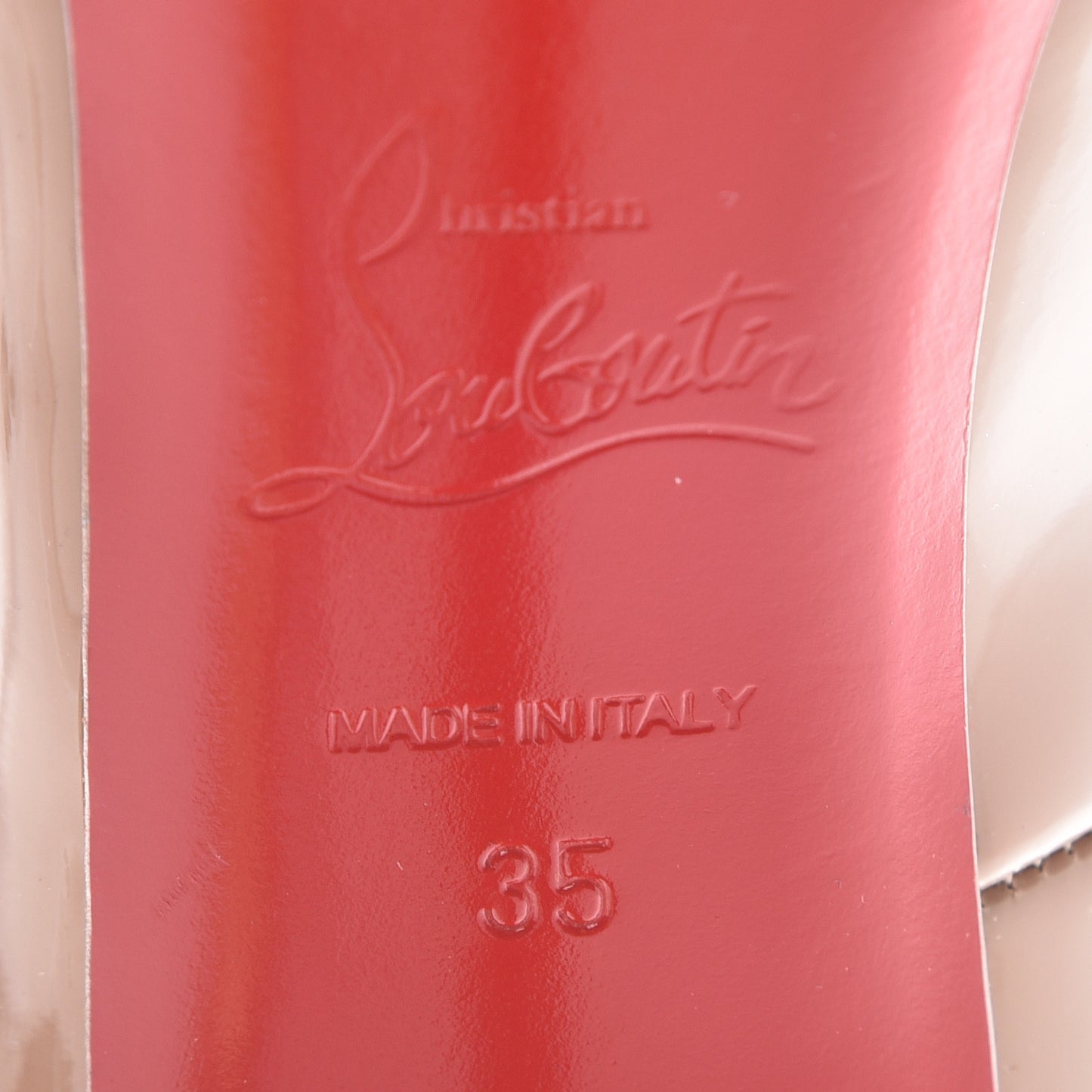 Patent New Very Prive 120 Pumps 35 Nude
