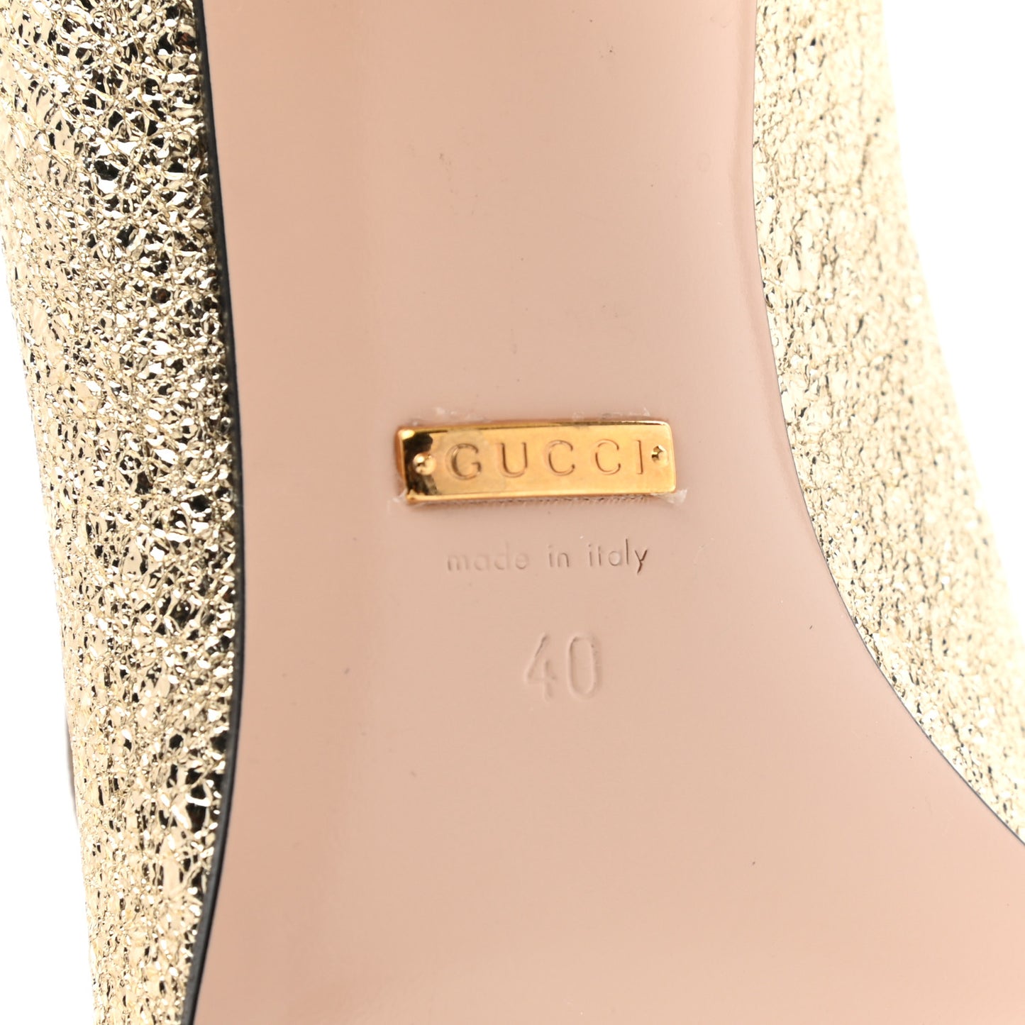 Galassia GG Marmont Fringe 50mm Loafer Pumps 40 Platino