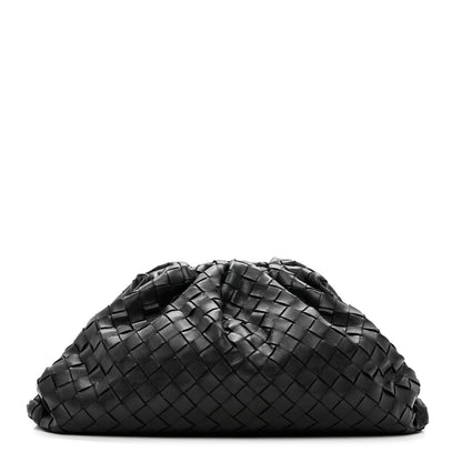 Bottega Veneta Nappa Maxi Intreccio The Pouch Oversized Clutch Black 1 of 7