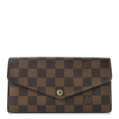 Louis Vuitton Damier Ebene Sarah Wallet NM 1 of 8