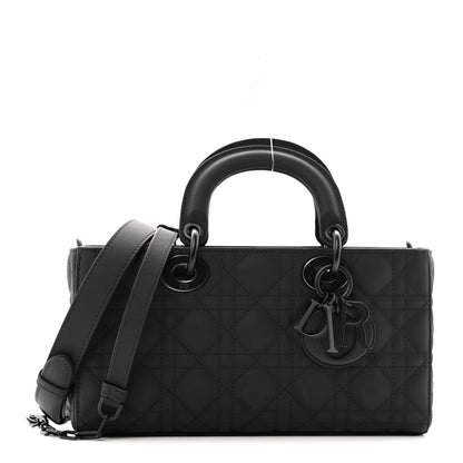 Christian Dior Ultra Matte Calfskin Cannage Medium Lady D-Joy Black 1 of 10