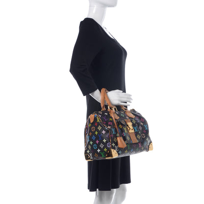 Louis Vuitton Monogram Multicolor Speedy 30 Black 2 of 14
