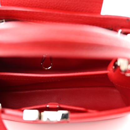 Louis Vuitton Taurillon Capucines BB Rubis 5 of 9