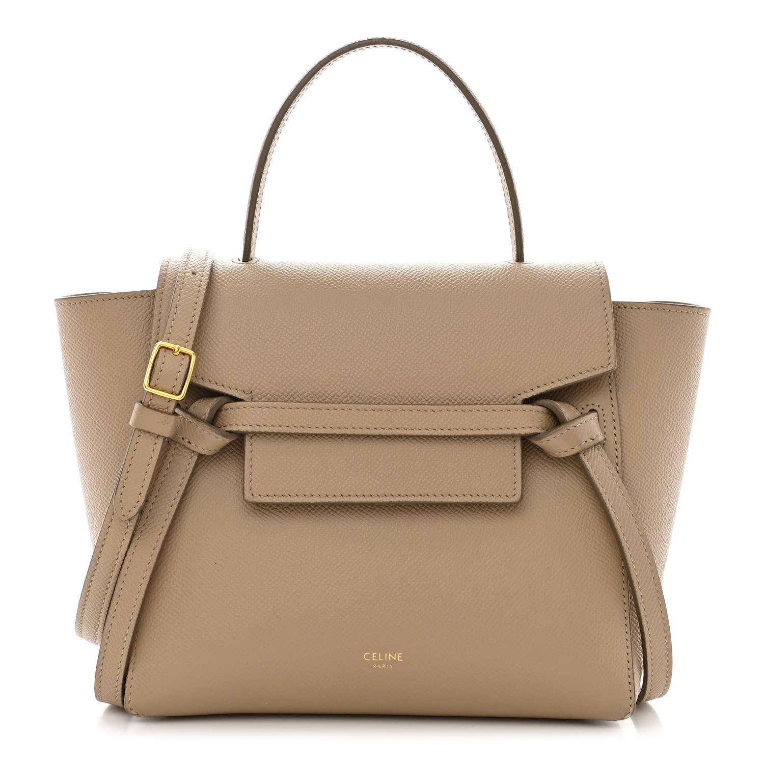 Celine Grained Calfskin Nano Belt Bag Light Taupe 1 of 17