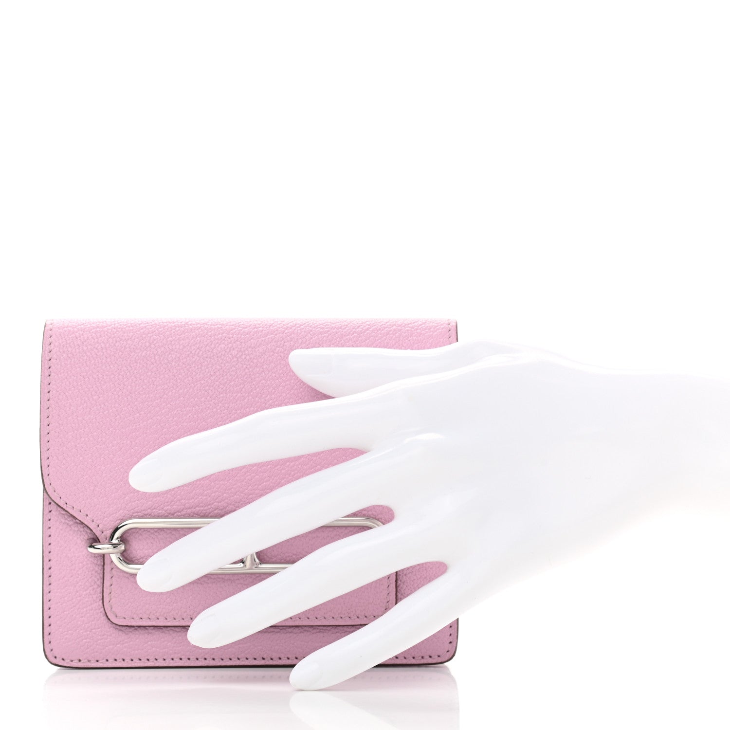 Hermes Chevre Mysore Roulis Slim Wallet Mauve Sylvestre 2 of 7