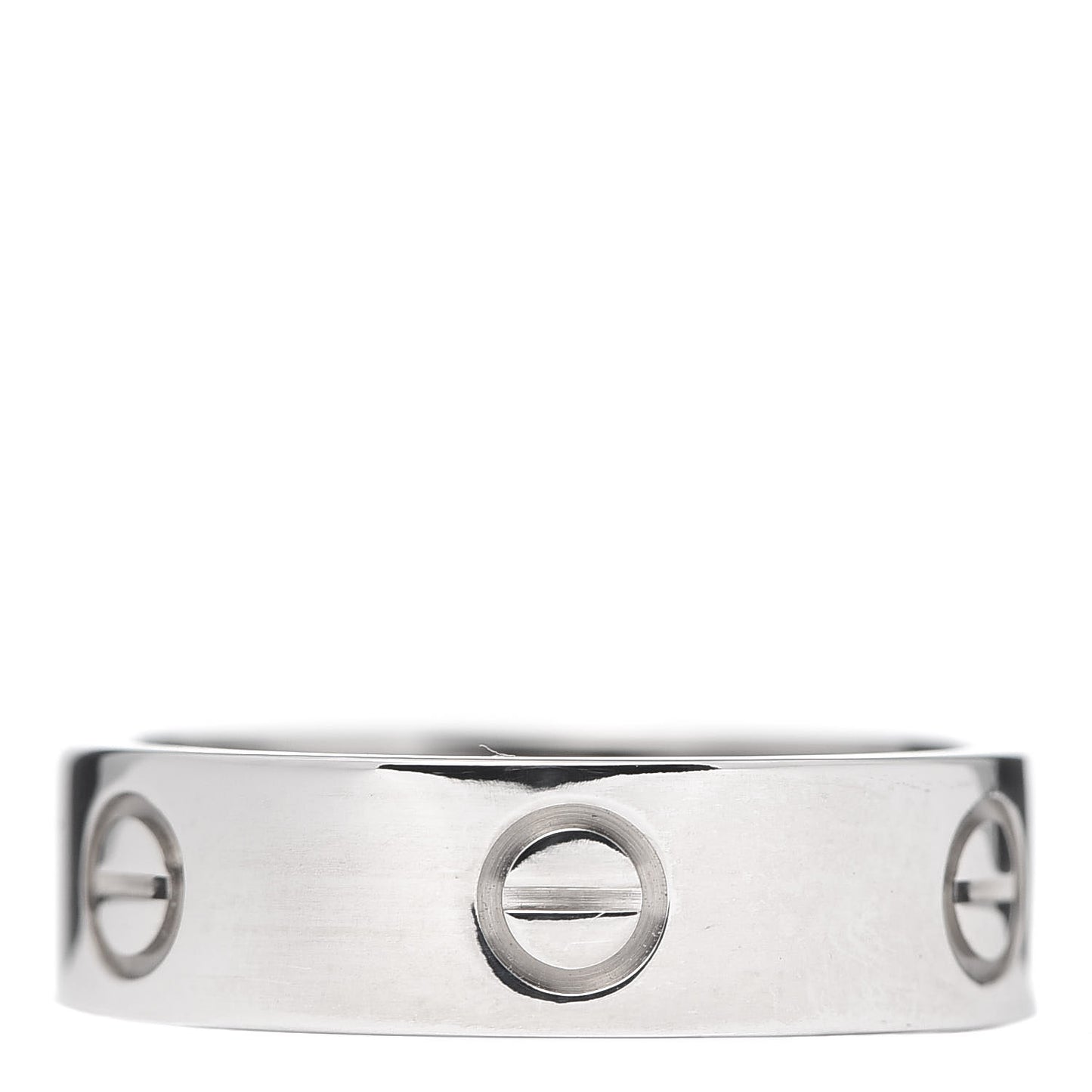 18K White Gold 5.5mm LOVE Ring 58 8.25