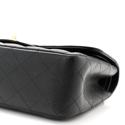 Chanel Caviar Quilted Jumbo Double Flap Black 10 of 11