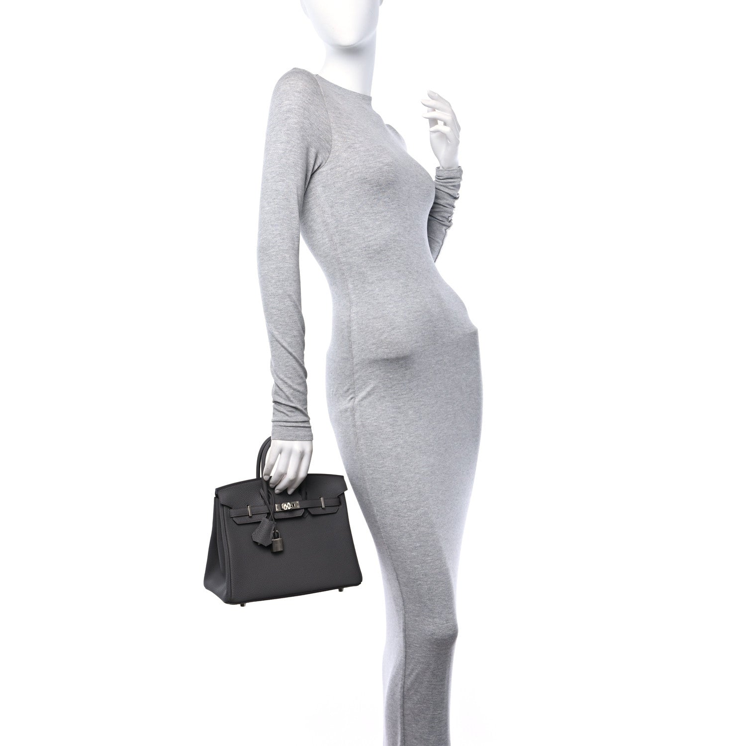 Hermes Togo Birkin 25 Etain 2 of 12