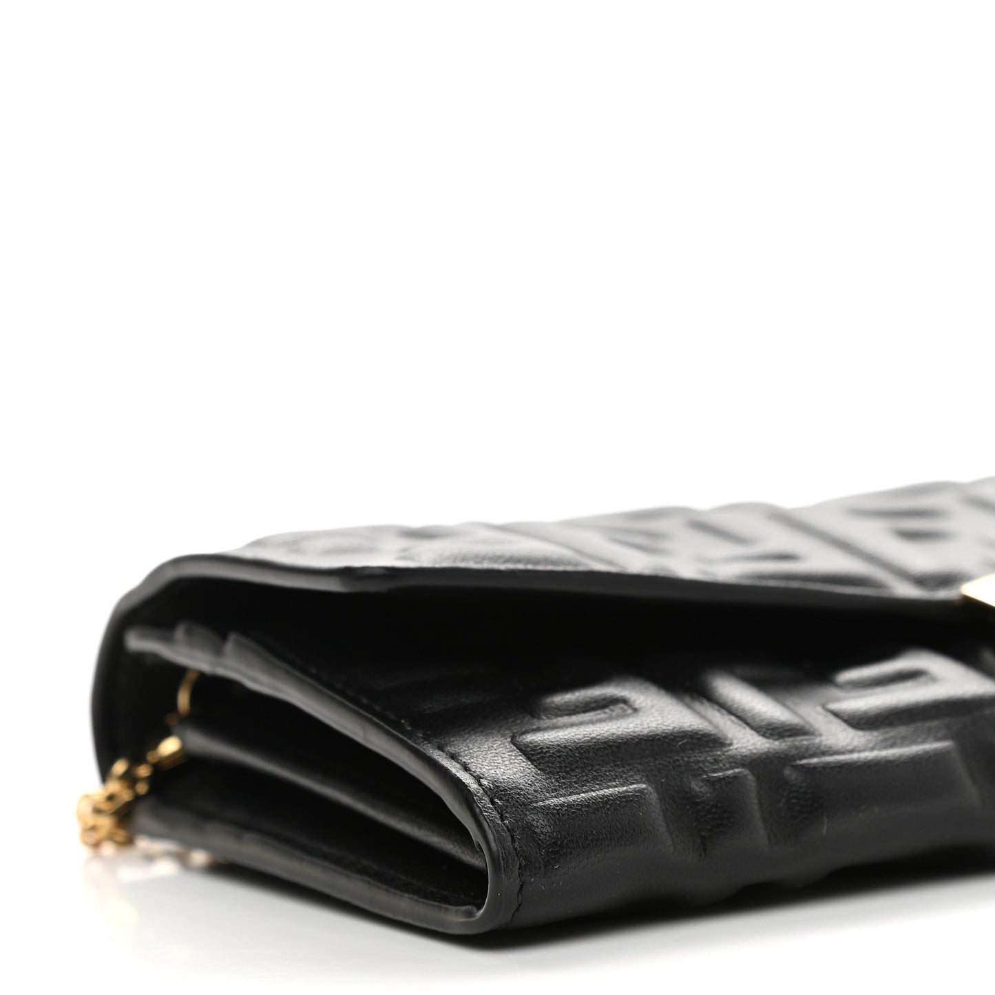 Nappa Matisse FF Embossed Continental Wallet On Chain Black
