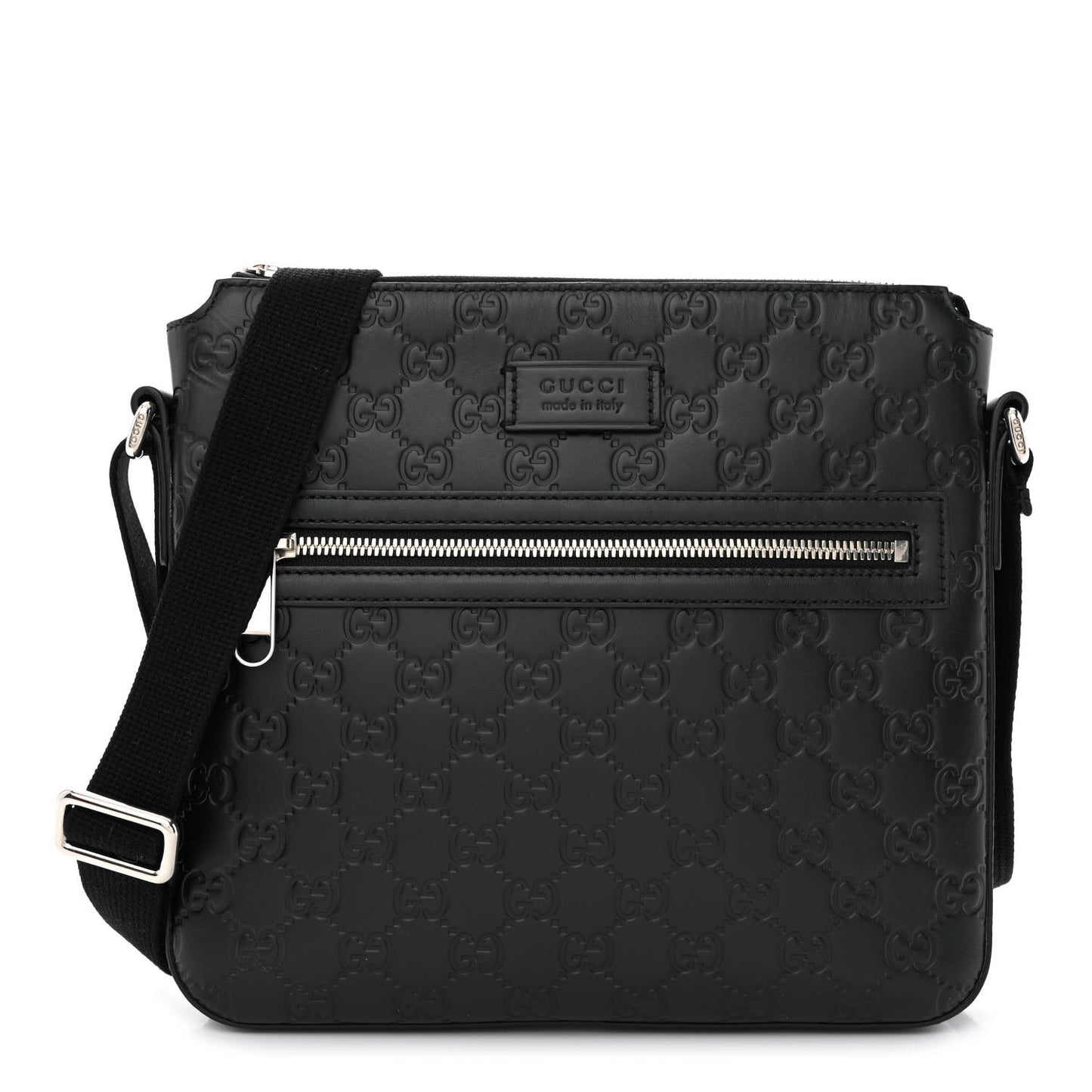 Guccissima Signature Small Messenger Bag Black