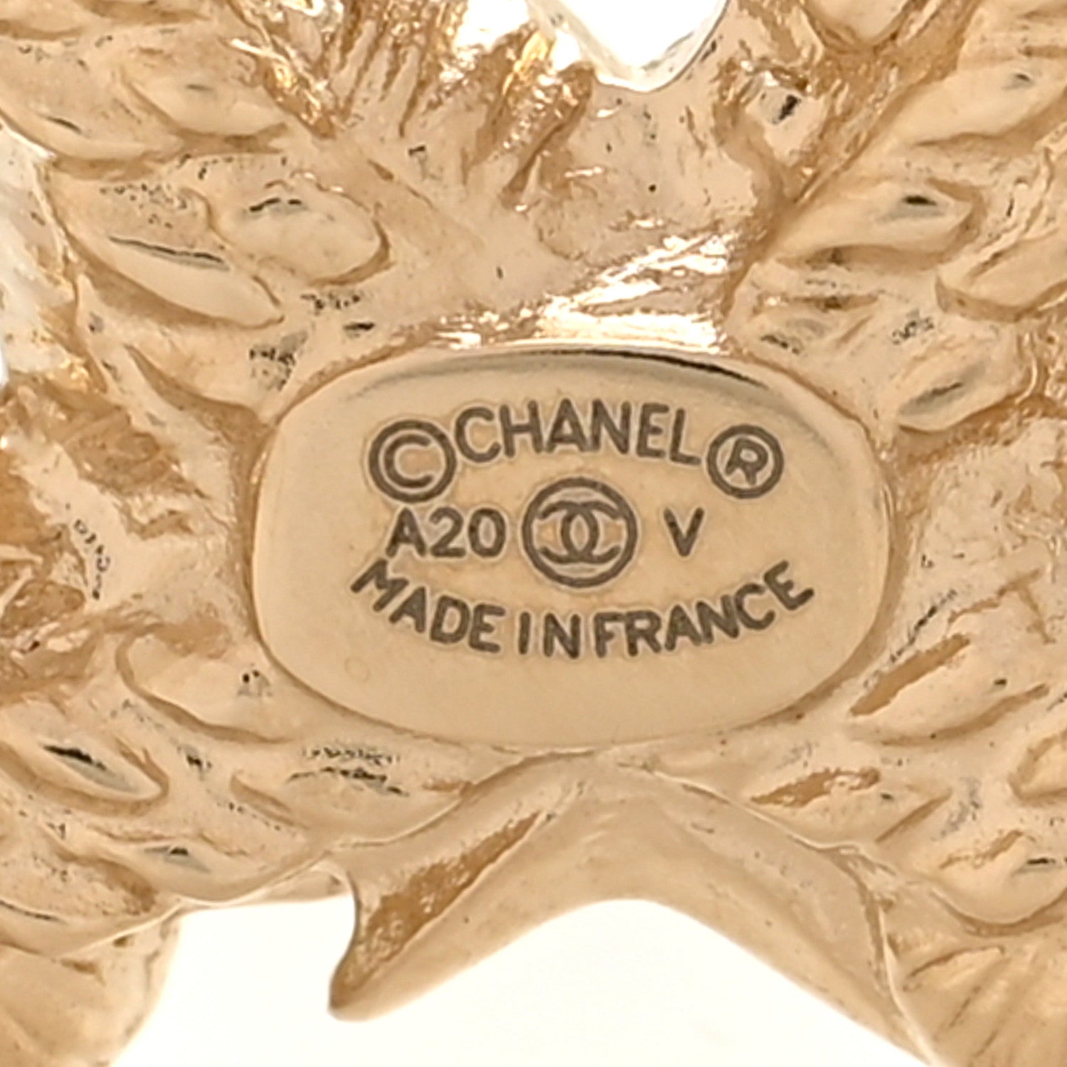 Chanel Crystal Pearl CC Charms Brooch Gold 3 of 4