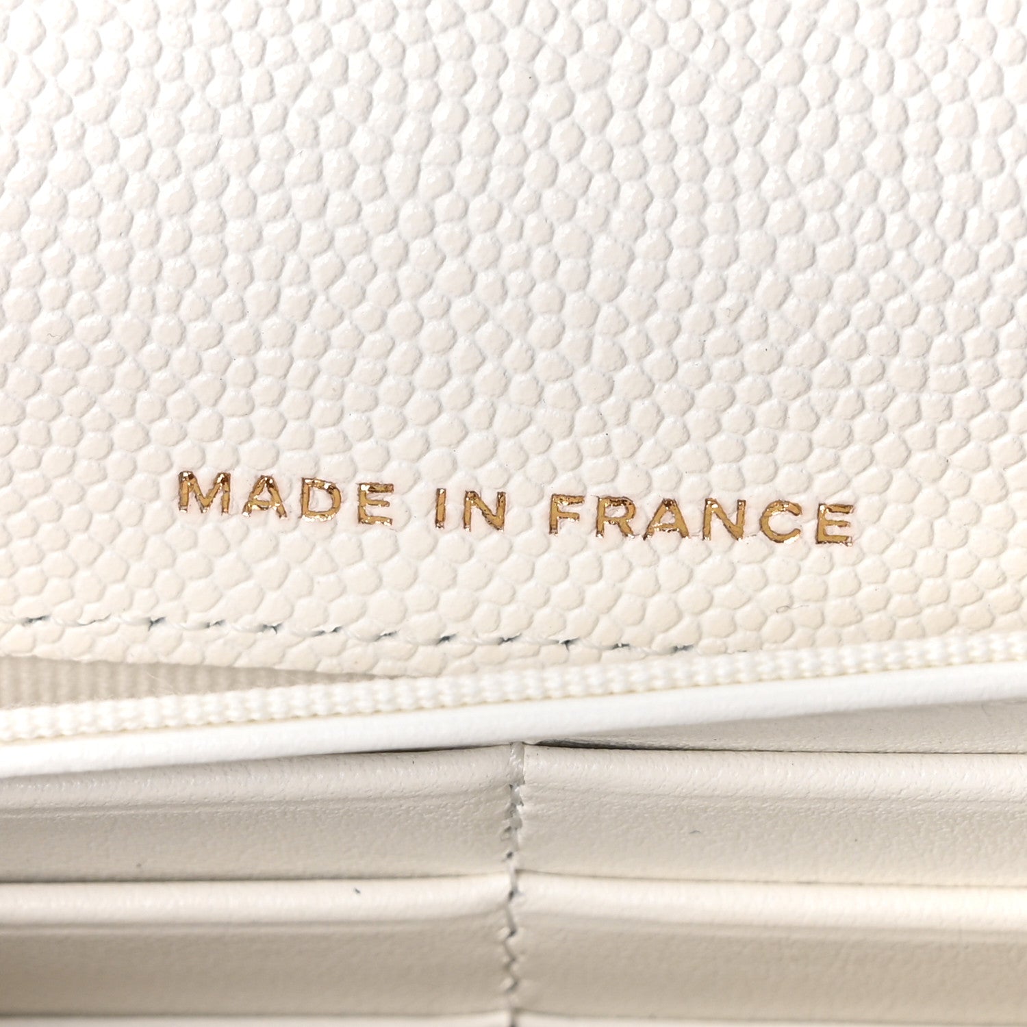 Chanel Caviar Quilted Large Gusset Flap Wallet White 7 of 12