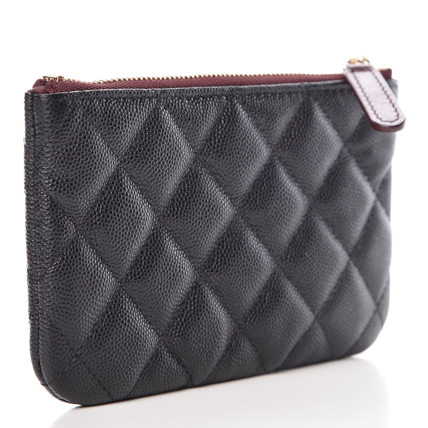 Chanel Caviar Quilted Small Cosmetic Case Black 3 of 10