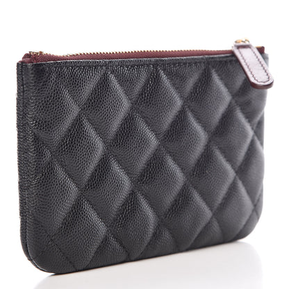 Chanel Caviar Quilted Small Cosmetic Case Black 3 of 10