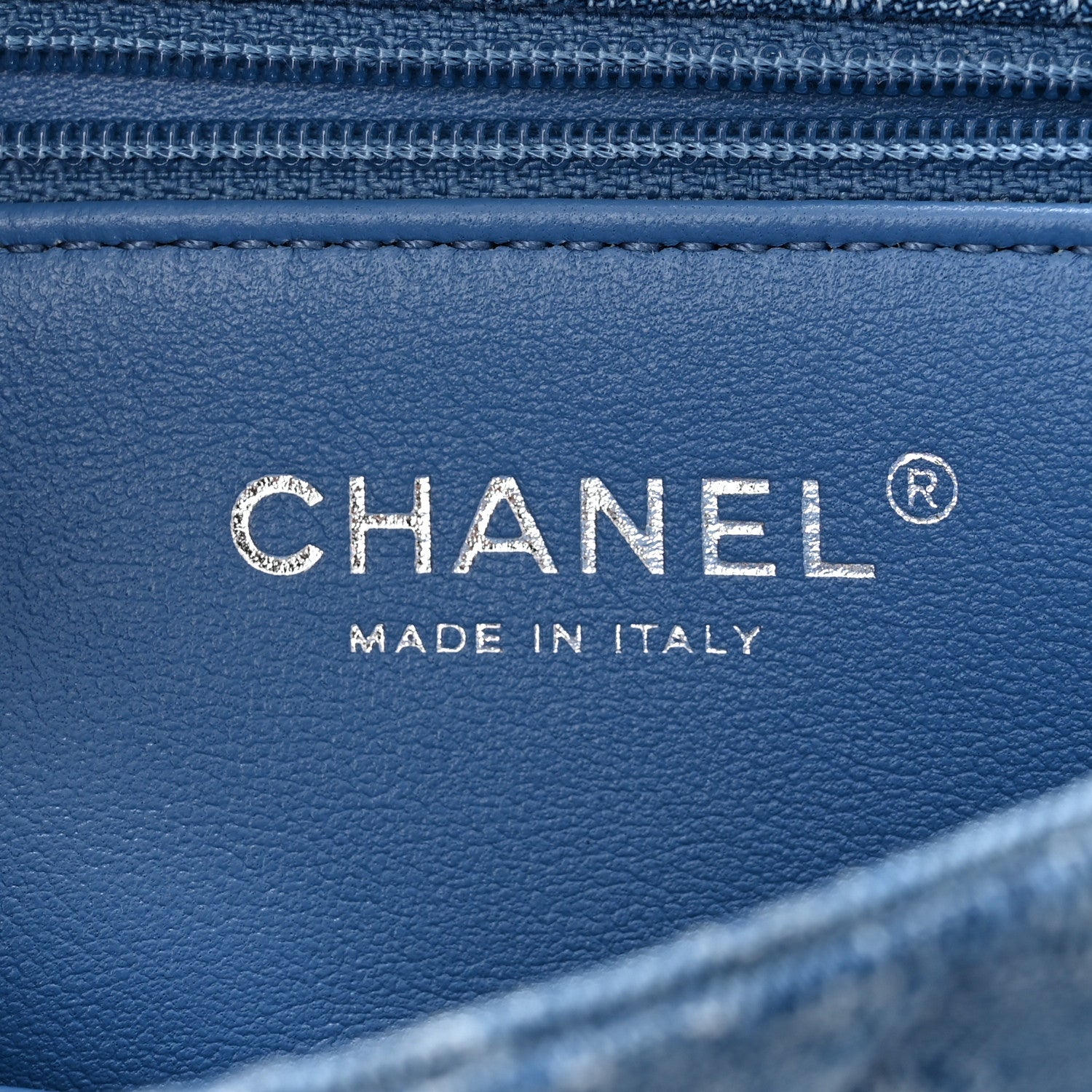 Chanel Denim Quilted Camellia Sweetheart Mini Flap Blue 6 of 11