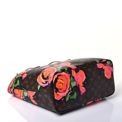 Louis Vuitton Monogram Roses Neverfull MM 4 of 9