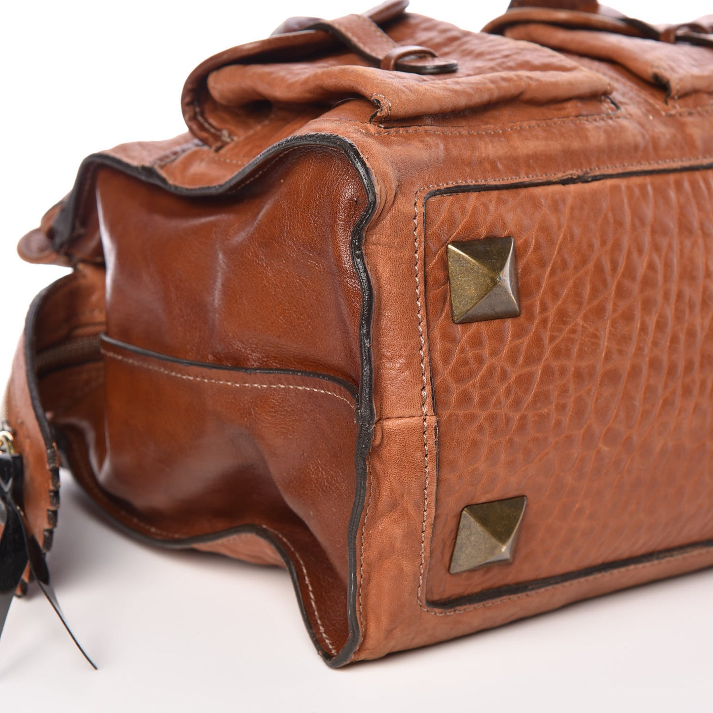 Goatskin Elvire Tote Brown