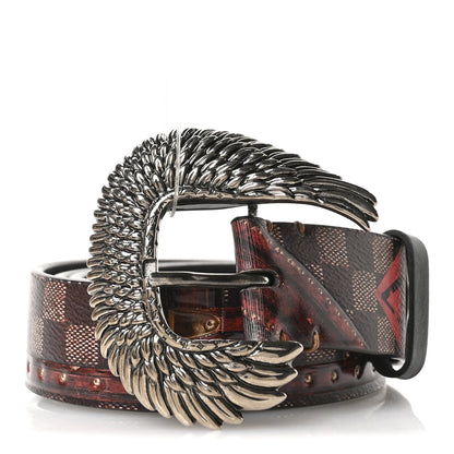 Louis Vuitton Transformed Damier Ebene Time Trunk Belt 80 32 1 of 6