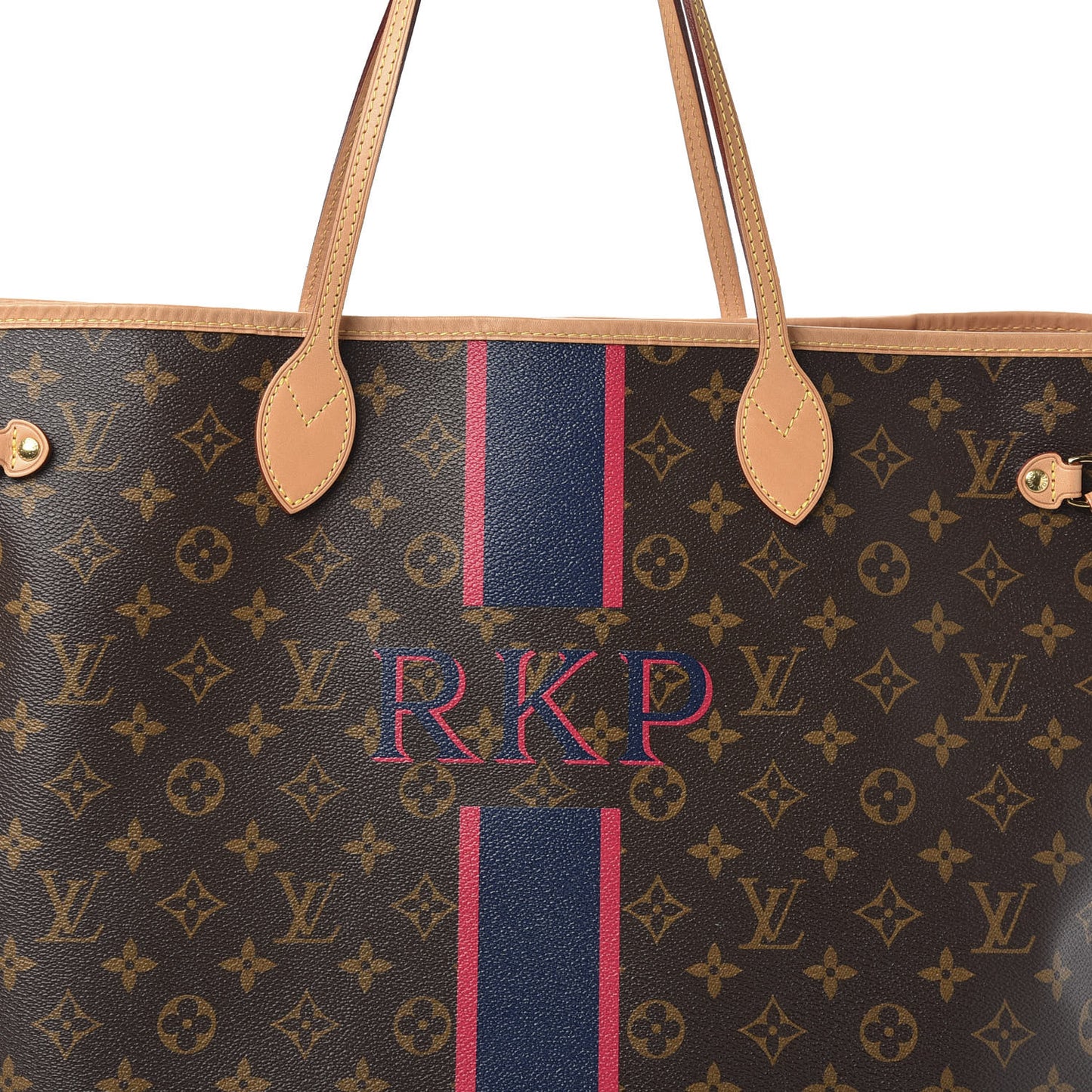 Monogram My LV Heritage Neverfull GM Blue Marine Fuchsia