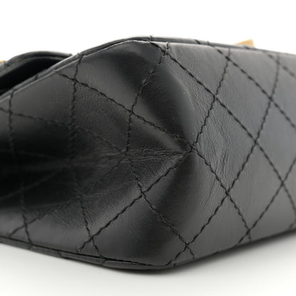Chanel Aged Calfskin Lucky Charms 2.55 Reissue 225 Flap Black 9 of 11