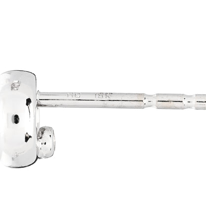 Roberto Coin 18K White Gold Diamond .50ctw Bezel Stud Earrings 4 of 5