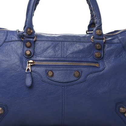 Balenciaga Agneau Giant 12 Rose Gold Hardware Work Bleut Bleu Glacier 12 of 12