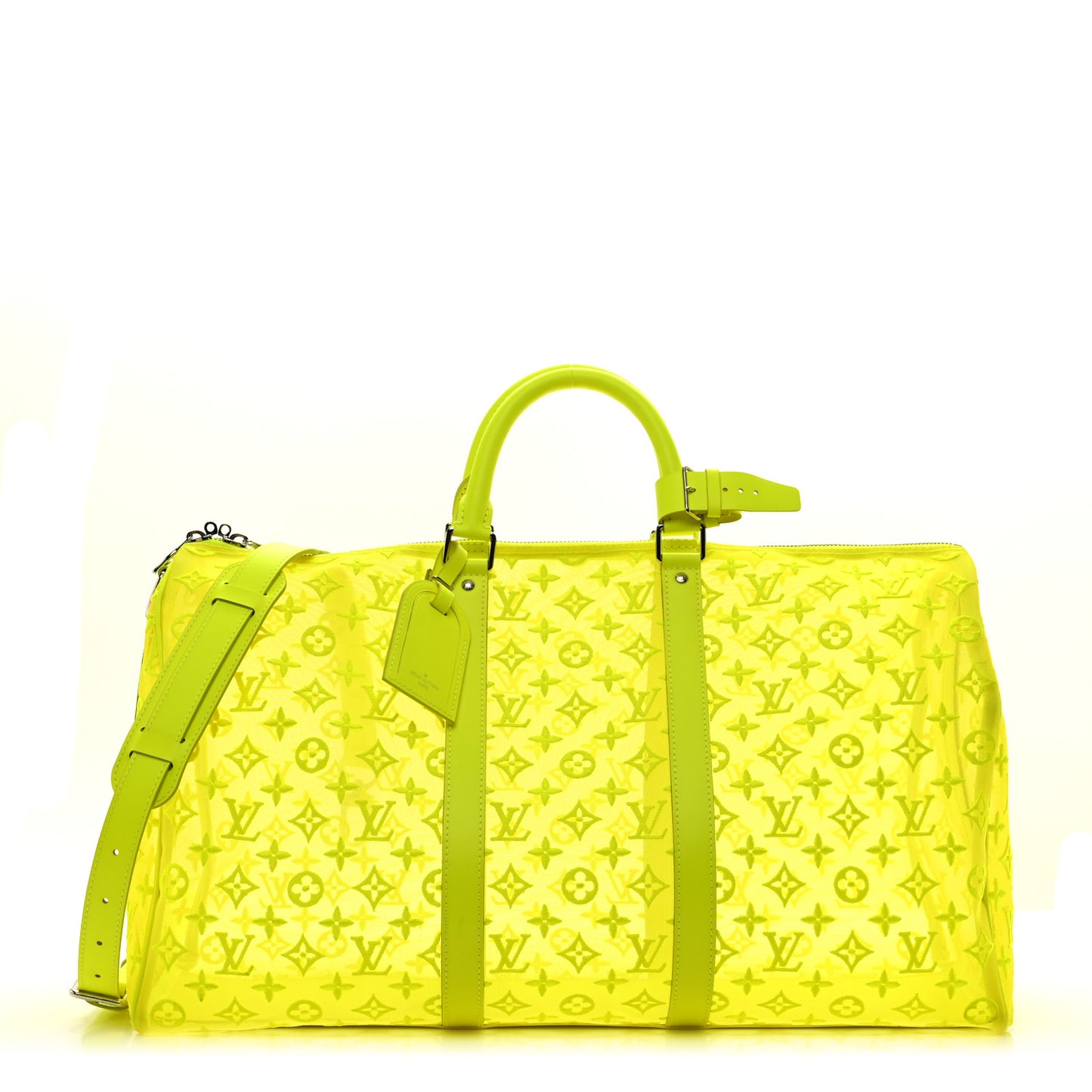 Monogram Fluo See Through Keepall Bandouliere 50 Yellow