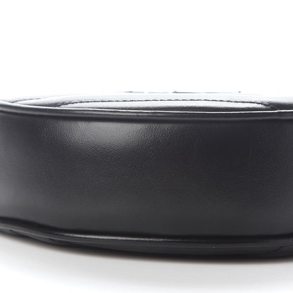 Saint Laurent Calfskin Matelasse Chevron Round Vinyle Camera Bag Black 8 of 9