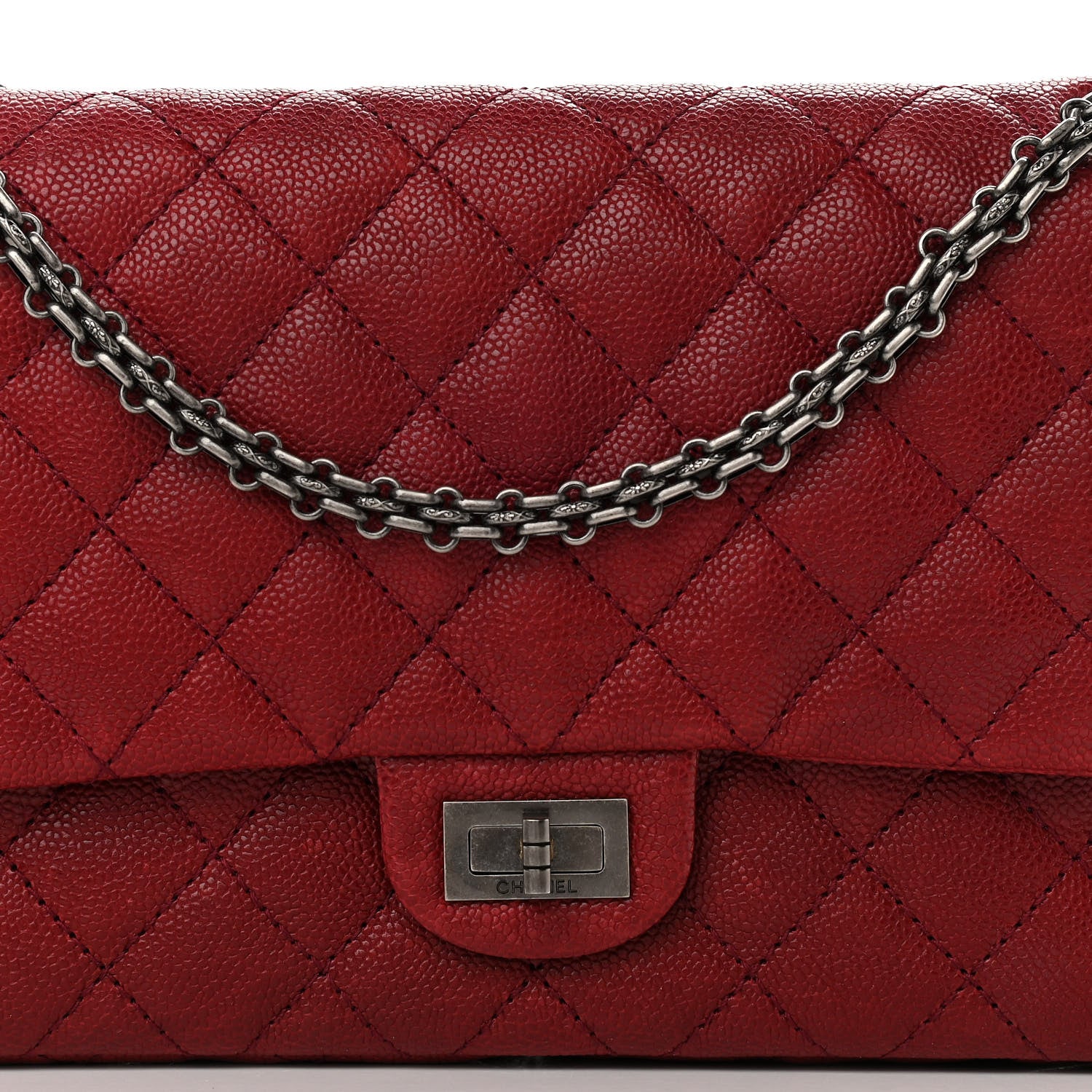 Chanel Caviar Quilted 2.55 Reissue 226 Flap Red 8 of 14