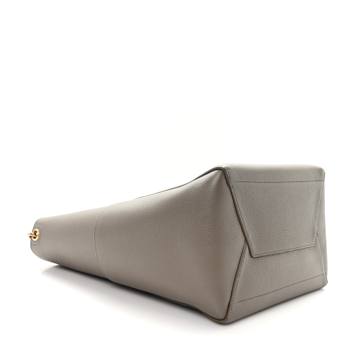 Soft Grained Calfskin Sangle Bucket Bag Taupe