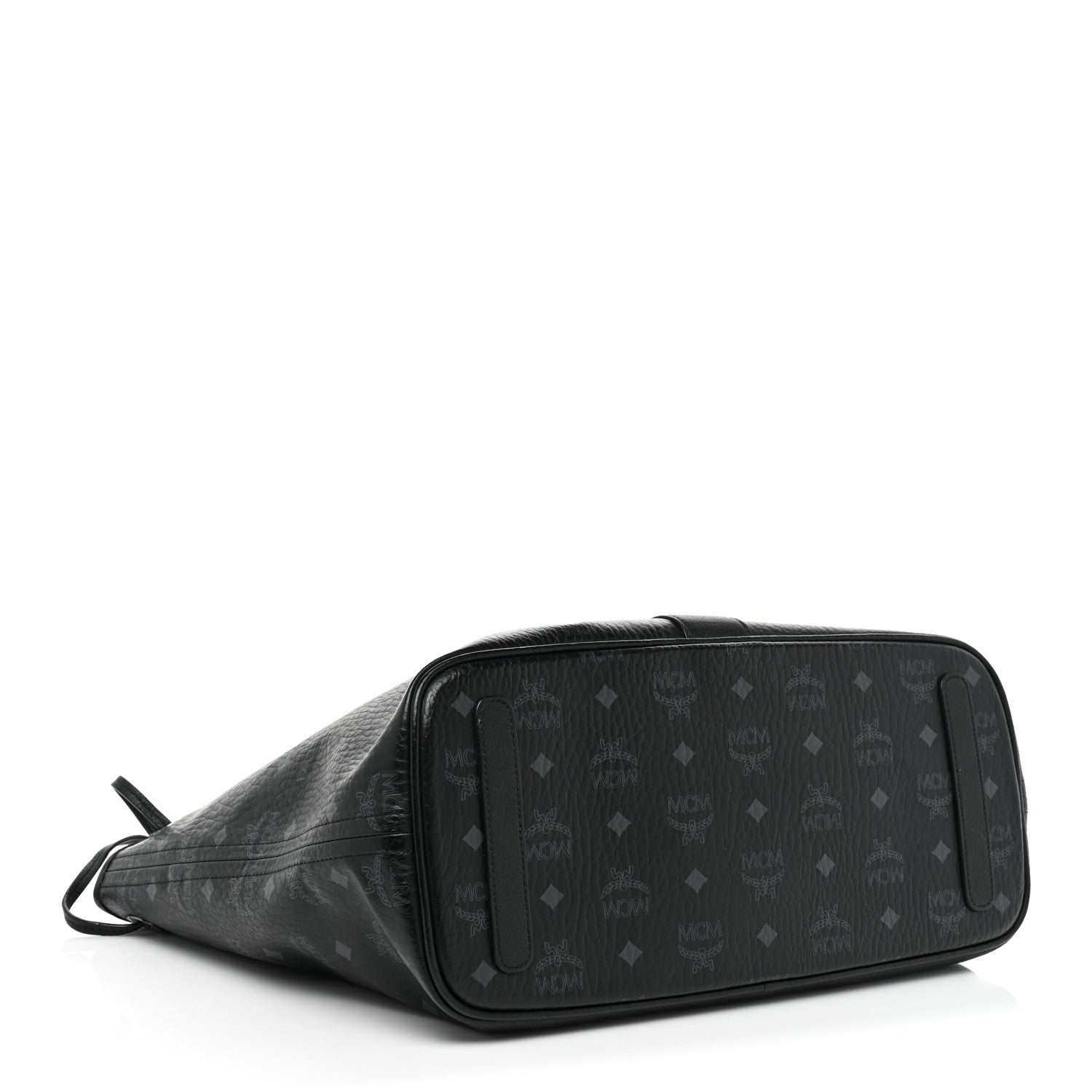 MCM Visetos Medium Liz Reversible Shopper Tote Black 5 of 15