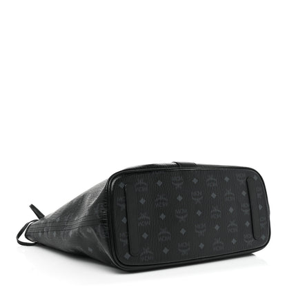 MCM Visetos Medium Liz Reversible Shopper Tote Black 5 of 15