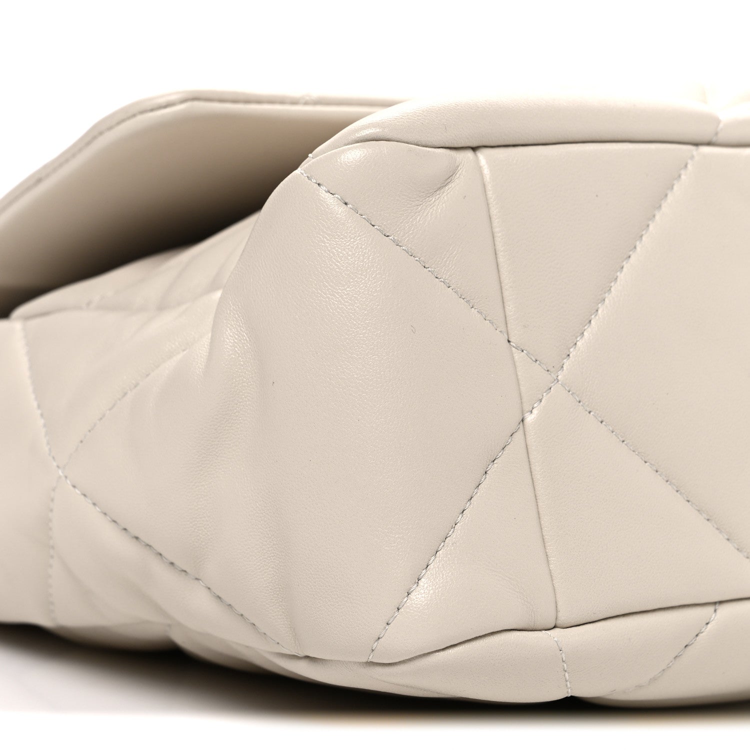 Chanel Lambskin Quilted Large Chanel 19 Flap Beige 9 of 10