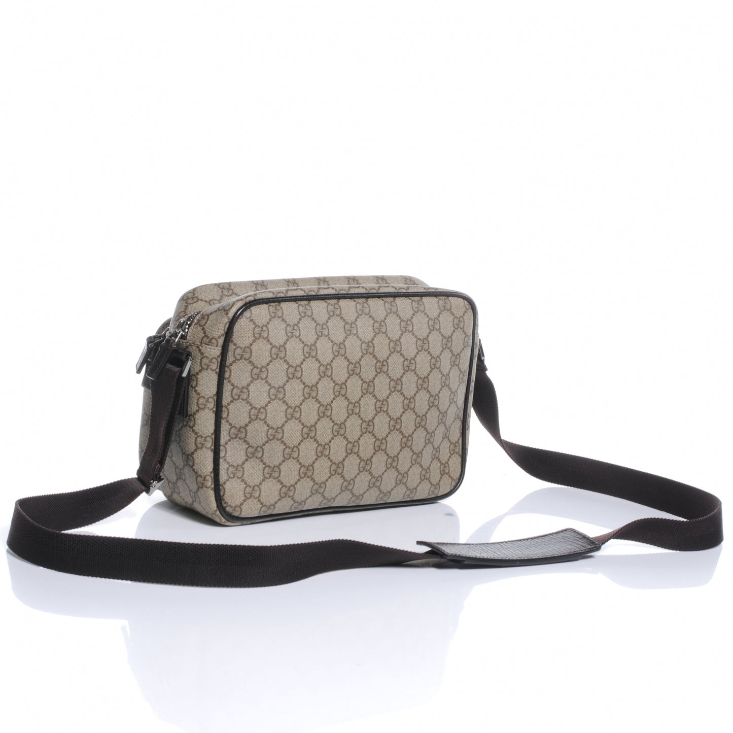 GG Plus Monogram Camera Bag Dark Brown