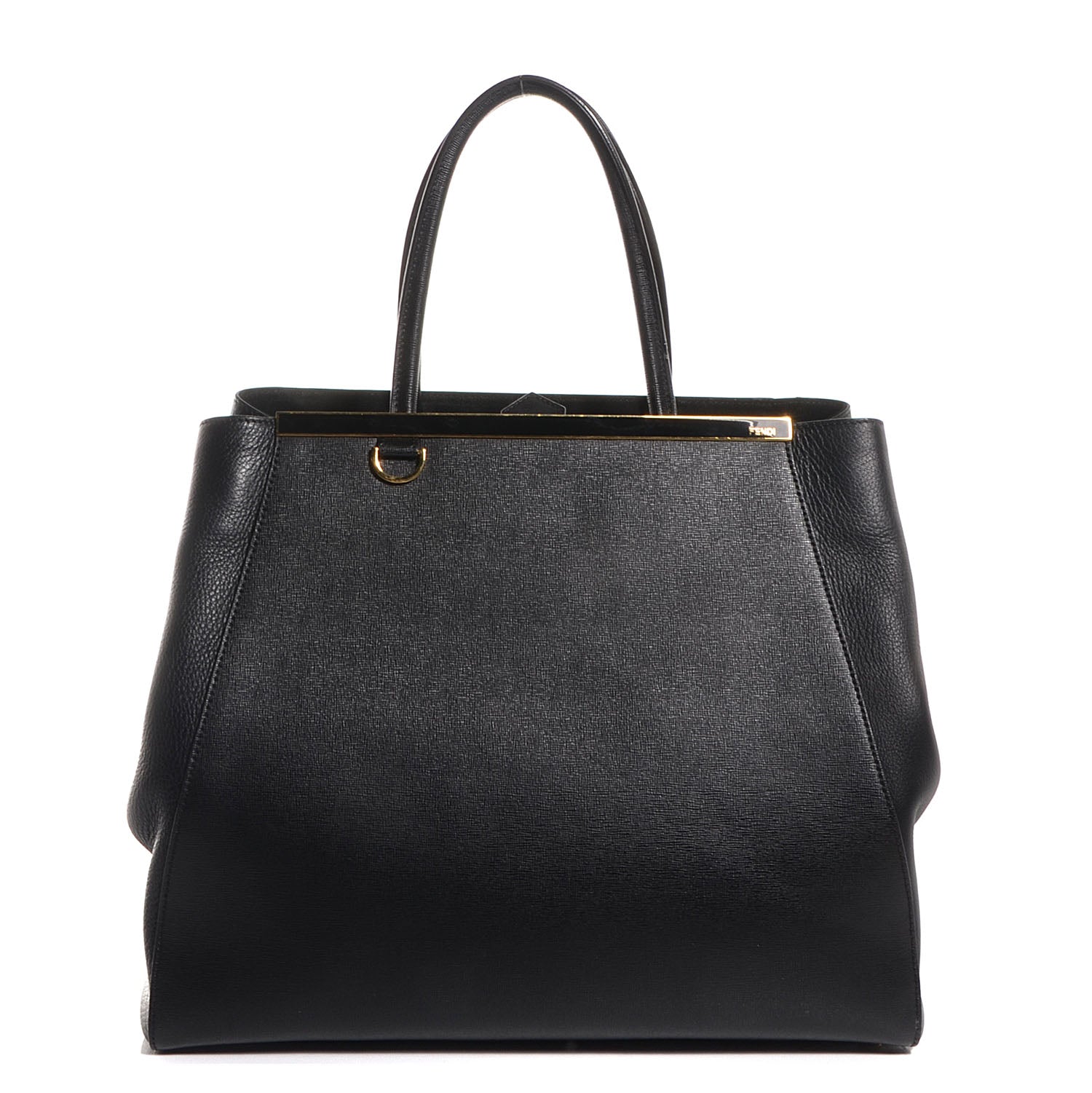 Fendi Vitello Elite Large 2Jours Tote Black 1 of 13