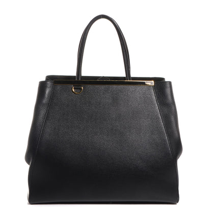 Fendi Vitello Elite Large 2Jours Tote Black 1 of 13